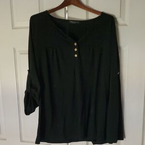 Mavis Laven Convertible Sleeve Blouse size XL